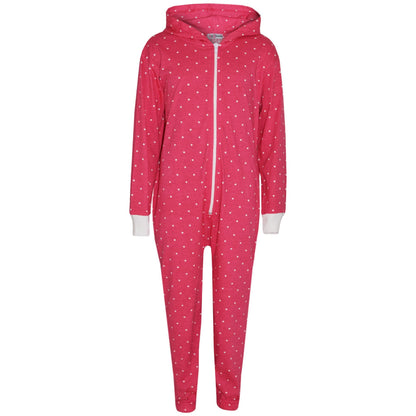 Kids Girls Boys Polka Dot Cotton A2Z Onesie One Piece Hooded Jumpsuit 2-13 Years