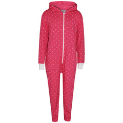 Kids Girls Boys Polka Dot Cotton A2Z Onesie One Piece Hooded Jumpsuit 2-13 Years