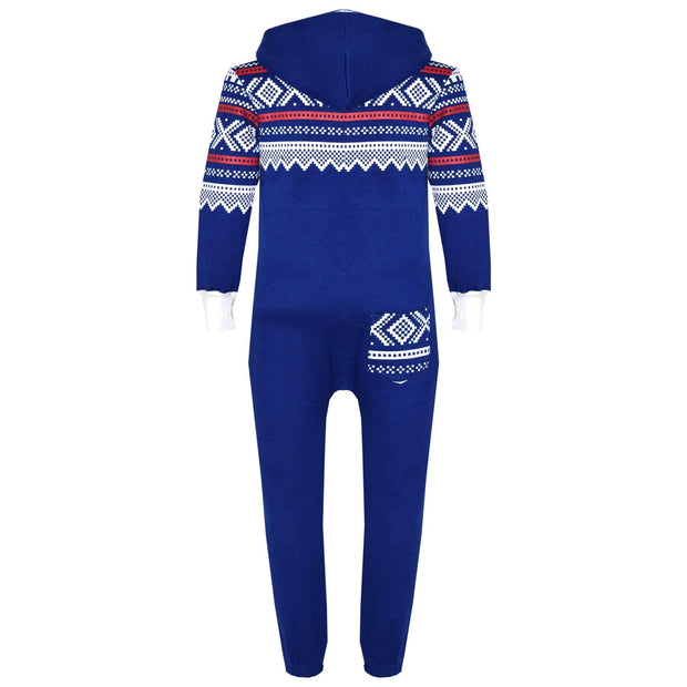 A2Z 4 Kids® Kids Fleece Onesie Girls Boys Aztec Snowflake Print All In One Jumsuit Playsuit Nightwear New Age 7 8 9 10 11 12 13 Years