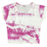 Girls Top Kids Tops Tie Dye Print Stylish Fahsion Trendy T Shirt Crop Top 5-13 Y