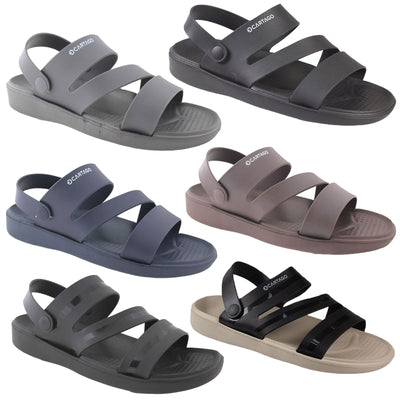 A2Z Mens Cartago 2 In 1 Mule Sandals Lightweight Summer Walking Slider