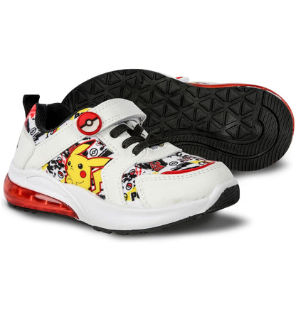 Kids Boys Pokemon Light-Up Trainers Official Pikachu Shoes LED Flashing Soles