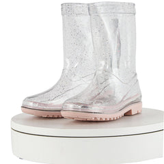 A2Z 4 Kids Girls Clear PVC Rain Boot Gumboot Wellington Boots Waterproof Wellies