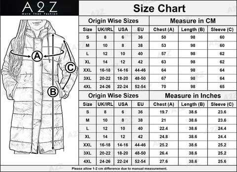 Ladies Adults Long Sleeve Oversized Black Hooded Quilted Padded Coat Jacket