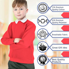 Kids Girls Boys Unisex Scouts School Uniform Jumper Pack Of 2 Cardi Sweatshirt