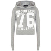 Girls Tops Kids Brooklyn 76 Hooded Crop Top & Legging Lounge Wear Set 7-13 Years