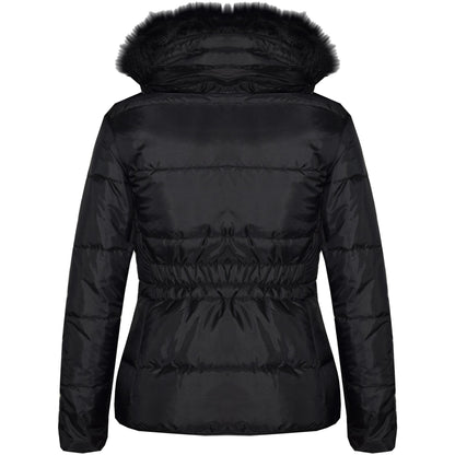 Kids  Girls Padded Puffer Quilted Coat Faux Fur Collar For  Girls Age 3-13 Years