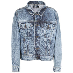 Kids Trendy Denim Jacket Jeans Blue Tie Dye Coat for Girls Age 3-13 Years