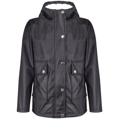 PU Raincoat Jacket Windbreaker Waterproof Parka Hooded For Girls Boys Age 5-13 Years