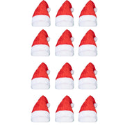 A2Z Christmas Santa Hat Pom Pom Fancy Dress Father Xmas Beanie Stylish Cozy Hats