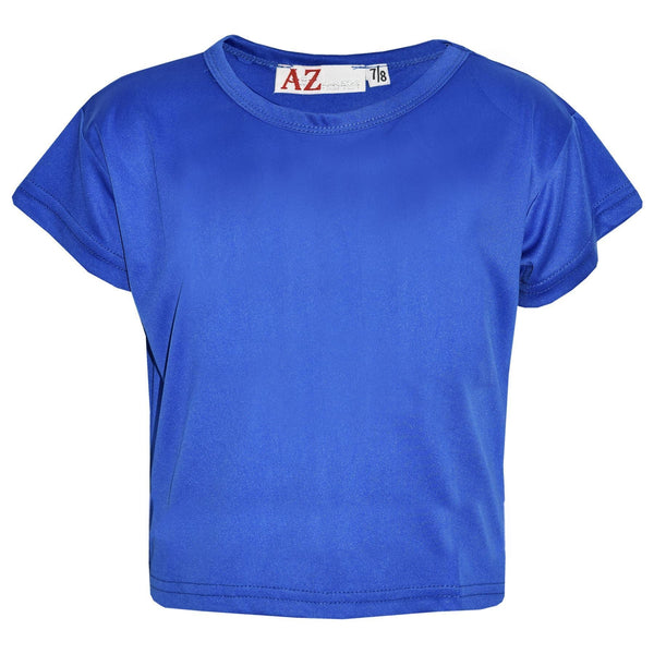 A2Z 4 Kids Girls Crop Top Plain Comfy Summer Fashionable Outfit Age 5-13 Years