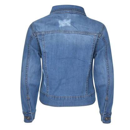 Kids Boys Denim Jacket Ripped Jeans Fashion Jackets Coat Age 3-13 Years