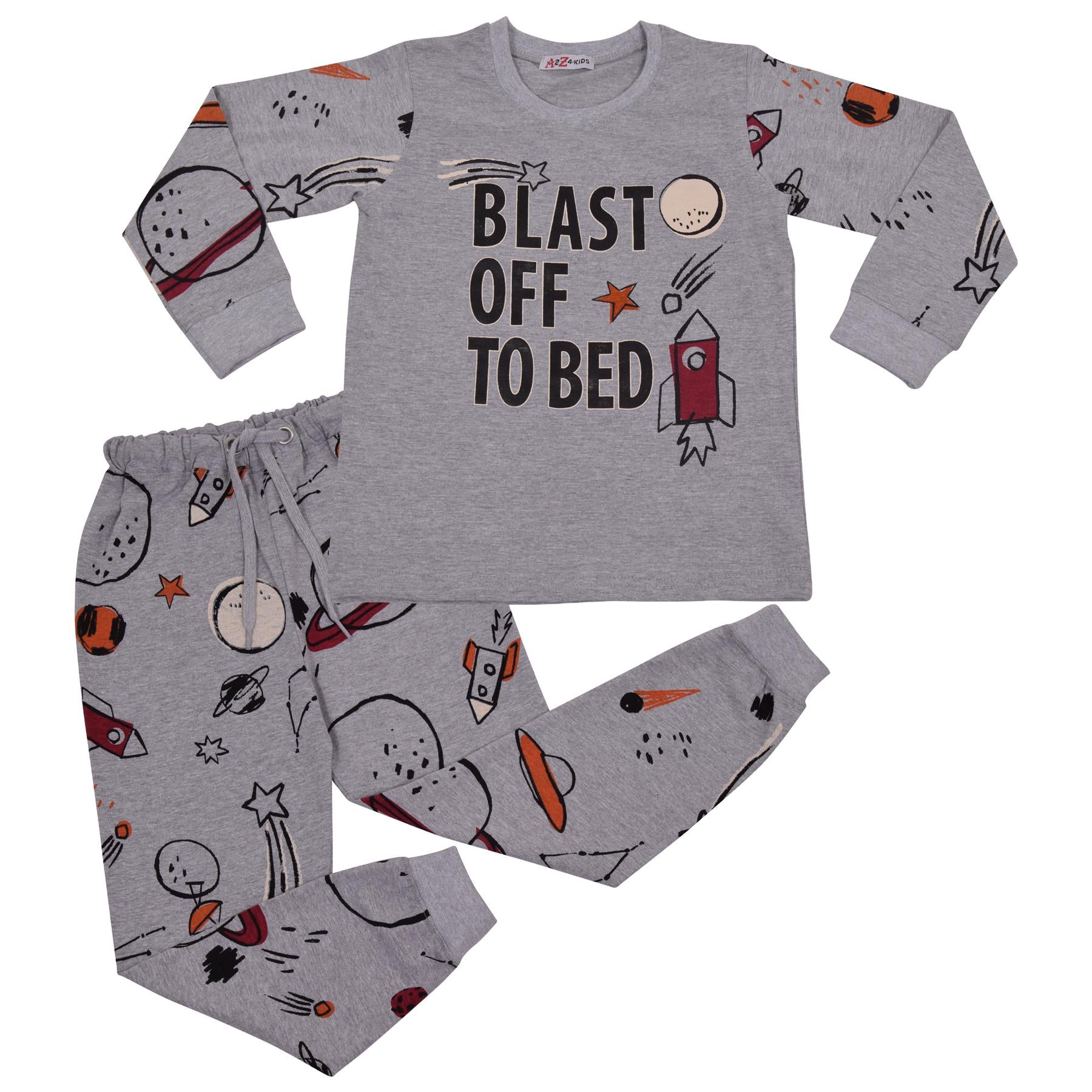 Kids Girls Blast Off To Bed Print Pyjamas Set – A2Z 4 Kids