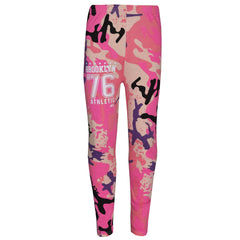 Girls Top Kids Designer's Brooklyn 76 Athletic T Shirt Top & Legging Set 7-13 Yr