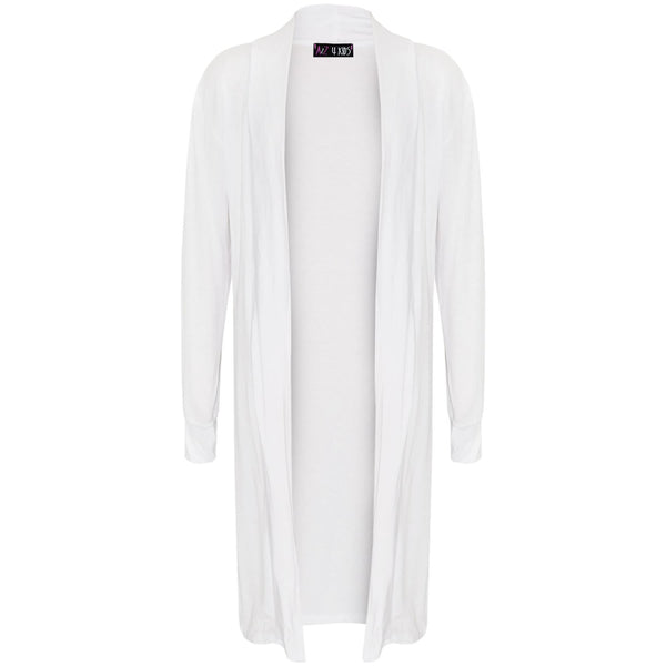Kids Girls Long Sleeves Maxi Boyfriend Floaty Cardigan Ladies Open Front 5-13 Yr