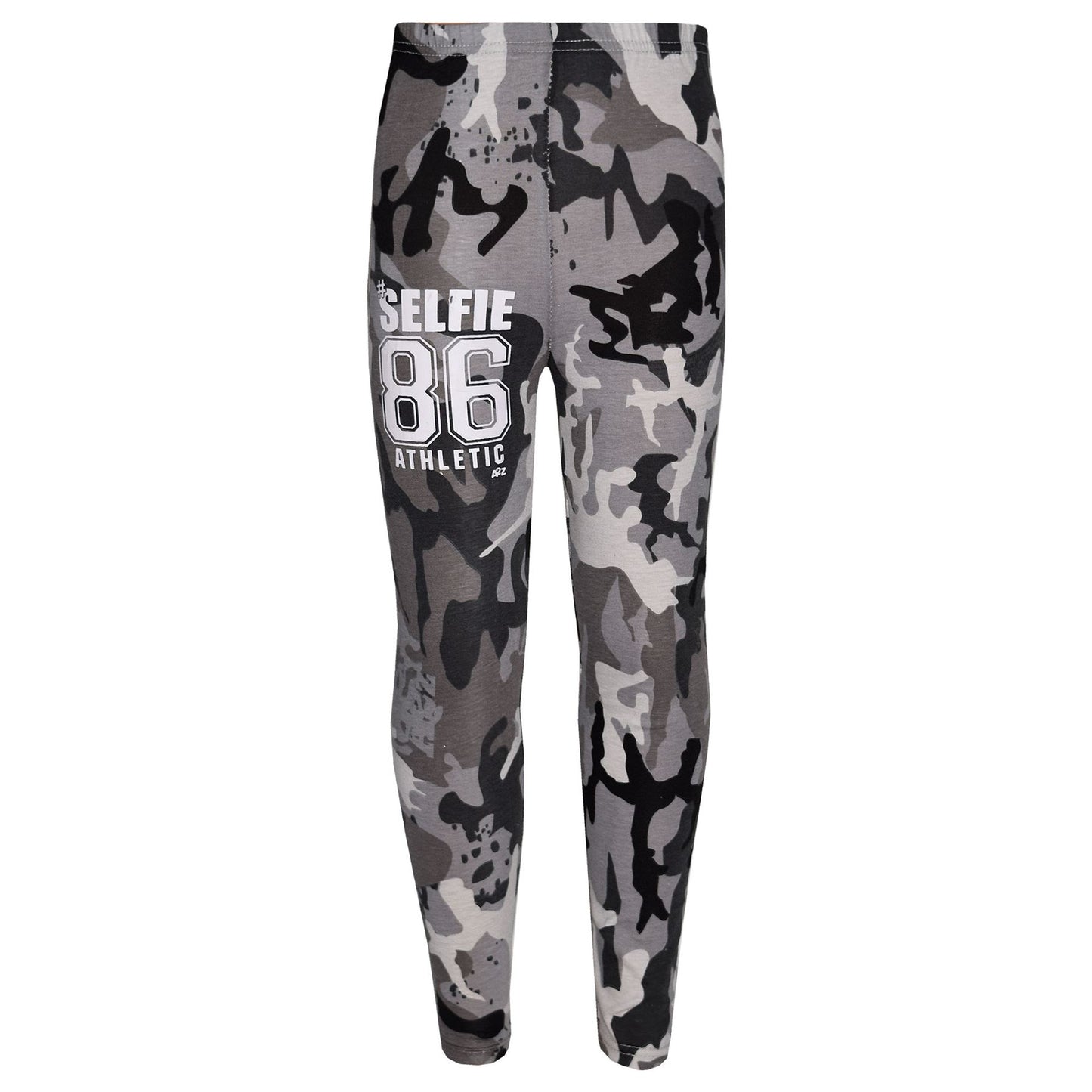 Girls Top Kids Designer's #Selfie 86 Camouflage T Shirt & Legging Set 7-13 Years
