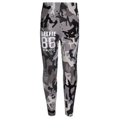 Girls Top Kids Designer's #Selfie 86 Camouflage T Shirt & Legging Set 7-13 Years