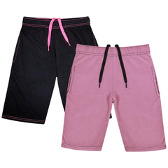 Kids Girls 100% Cotton Shorts Casual Chino Shorts Knee Length Summer Lightweight