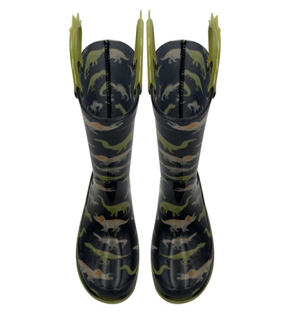 Dinosaur Wellington Boots Boys Girls PVC Rain Wellies Non-Slip Waterproof Shoes
