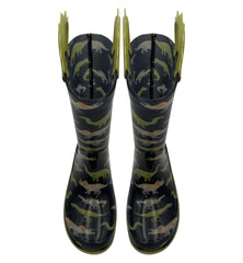 Dinosaur Wellington Boots Boys Girls PVC Rain Wellies Non-Slip Waterproof Shoes