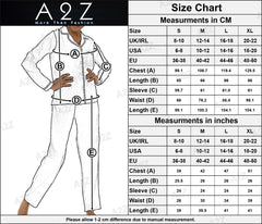 A2Z Ladies Silk Satin Pyjamas Set Button Down Top Bottom Sleepwear Bride PJS Set