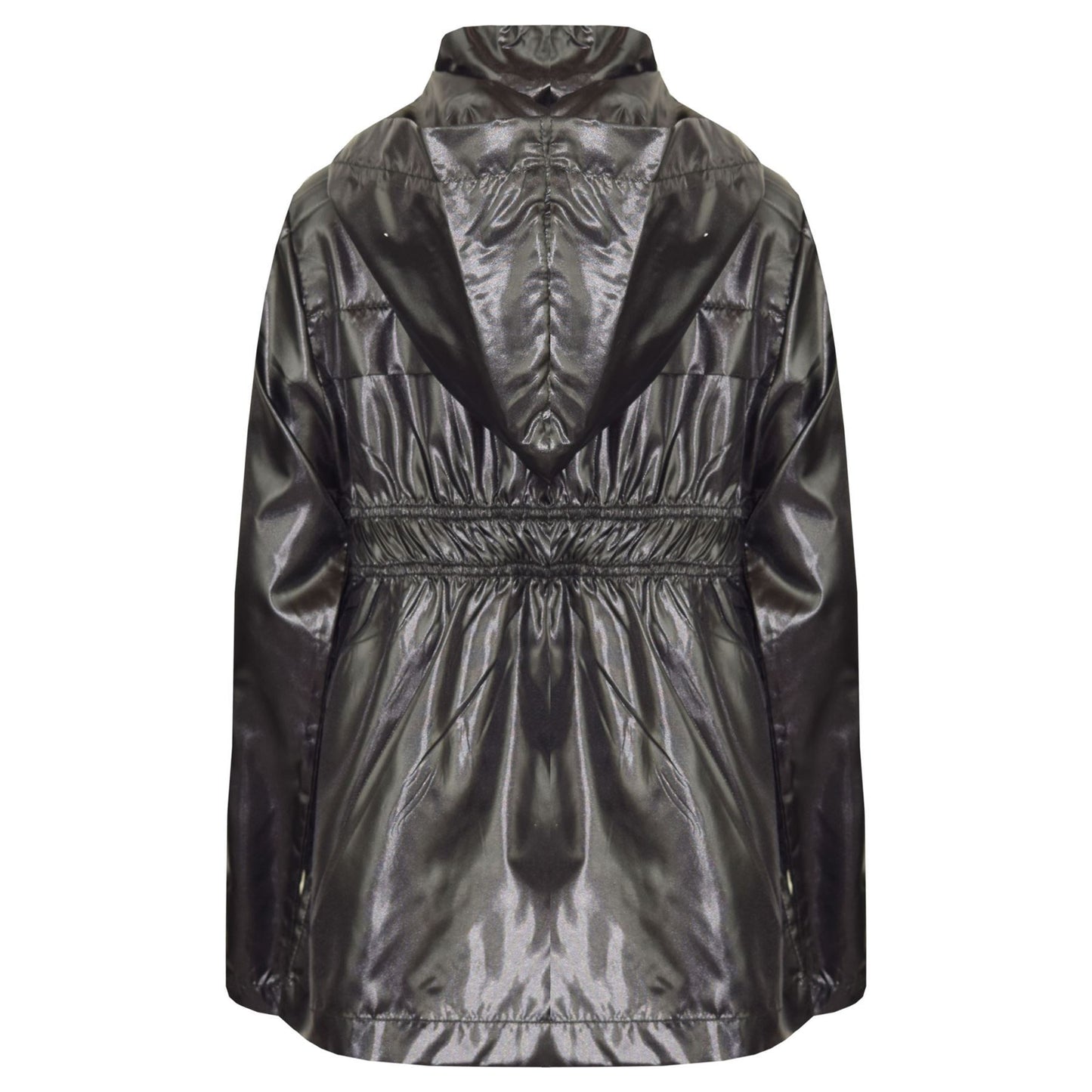 A2Z 4 Kids Unisex Raincoat Jackets Black Windbreaker Waterproof Parka Shower Resistant Hooded Raincoat Childrens Girls Boys Age 5 6 7 8 9 10 11 12 13 Years