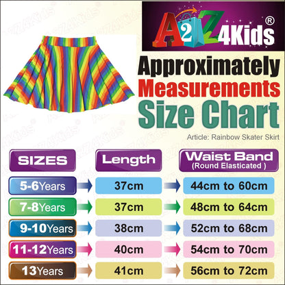 Girls Rainbow Clothing Crop Tops Skirts Dresses Jumpsuits Leggings Party Wear