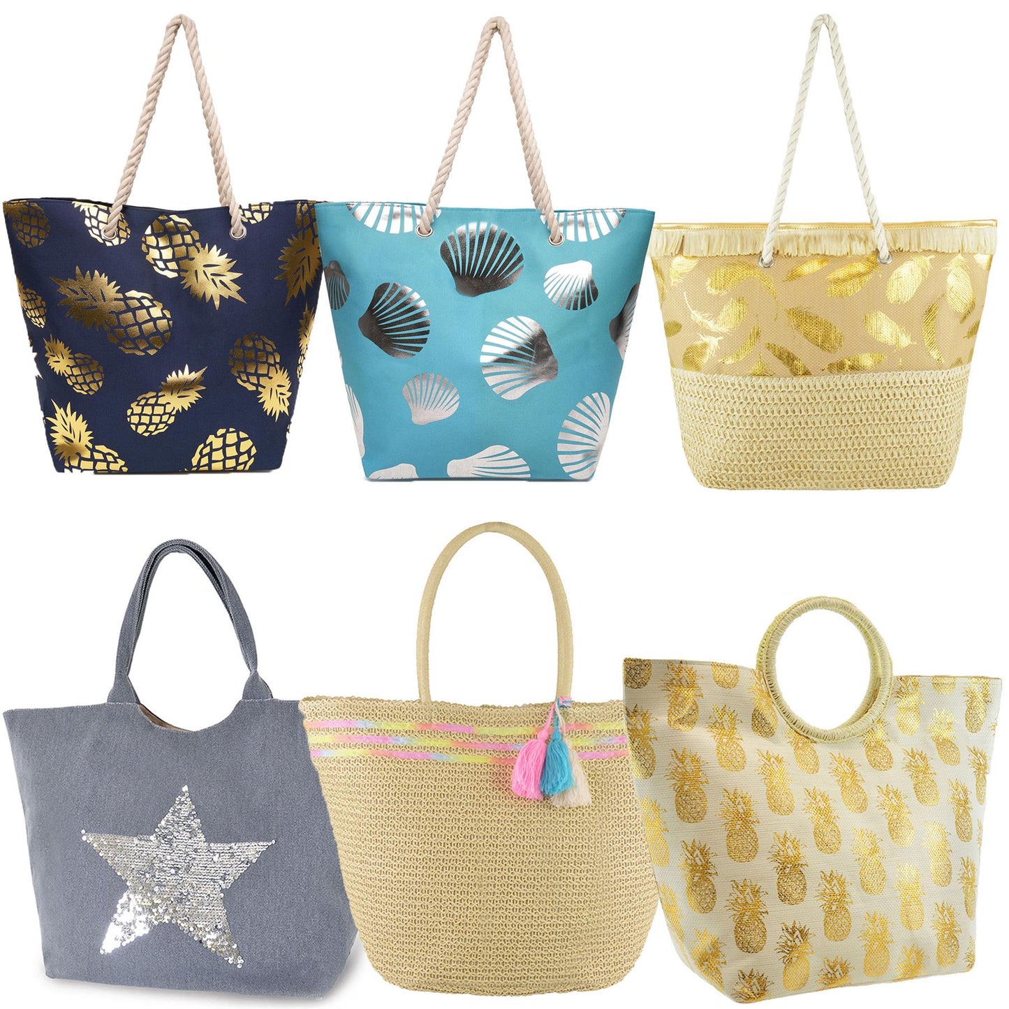 Women Straw Beach Bags Ladies Fashion Shoulder Bag Hand Bag Women Tote Bag