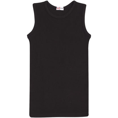 Girls Ribbed Vest  Kids Stylish Top Fashion T Shirt Age 5 6 7 8 9 10 11 12 13 Yr