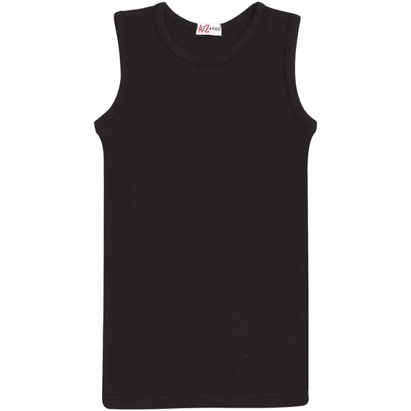 Girls Ribbed Vest  Kids Stylish Top Fashion T Shirt Age 5 6 7 8 9 10 11 12 13 Yr
