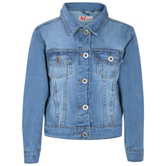 Kids Girls Jackets Denim Style Fashion Jean Jacket Coat New Age 3-13 Years