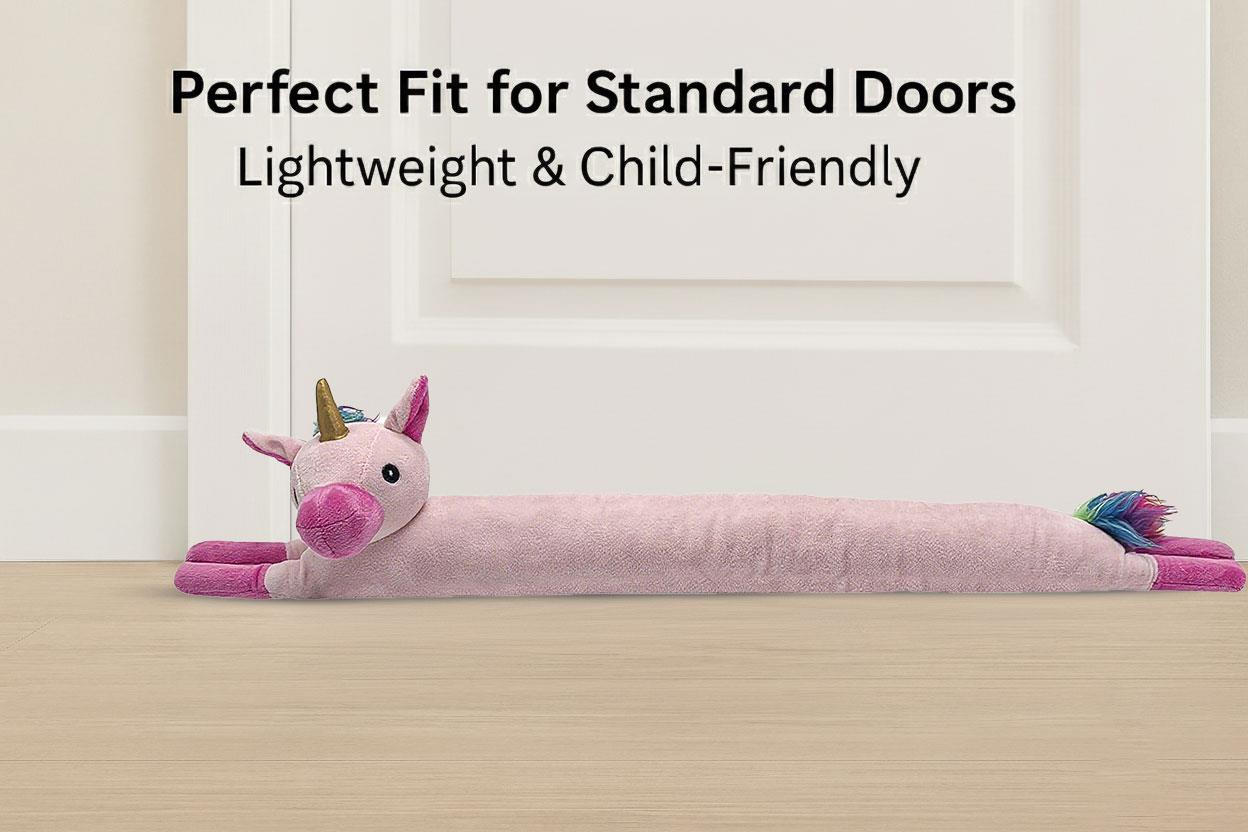 A2Z 3D Animal Face Draught Excluder 78cm Door Window Draft Wind Stopper for Dust