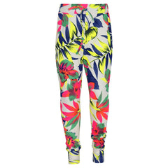 Kids Girls Tracksuit Neon Floral Tropical Print Lounge Suit Bottom Joggers 7-13