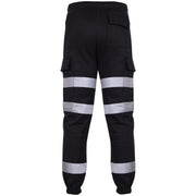 A2Z High Visibility Safe Work Pants Reflective Sweatpants Hi Vis Viz Cargo Joggers Slim Fit Jogging Bottoms Casual Trousers Workout Safety Trouser For Men's Small Medium Large XL 2XL 3XL 4XL - A2Z 4 Kids