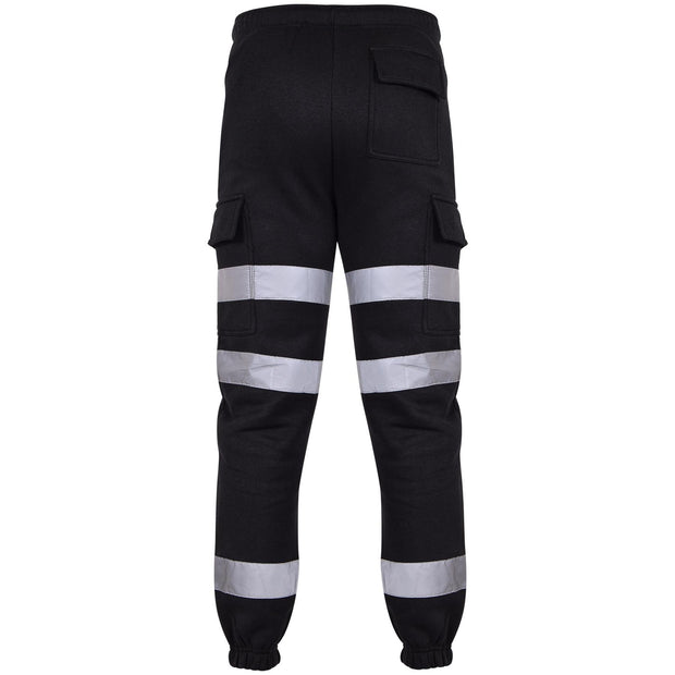 A2Z High Visibility Safe Work Pants Reflective Sweatpants Hi Vis Viz Cargo Joggers Slim Fit Jogging Bottoms Casual Trousers Workout Safety Trouser For Men's Small Medium Large XL 2XL 3XL 4XL - A2Z 4 Kids