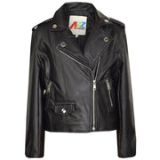 PU Leather Jacket Waterproof Girls Age 5-13 Years