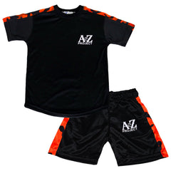 Kids A2Z Project Camo Print Panel Top & Shorts Set Sports Girls Boys Age 5-13