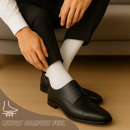 Plain Mens Cotton Socks 6 Pack Luxurious Soft Comfortable Casual Socks For Men