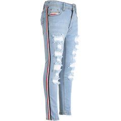 A2Z 4 Kids Girls Stretch Comfortable Jeans Lightweight Denim Ripped Skinny Pants