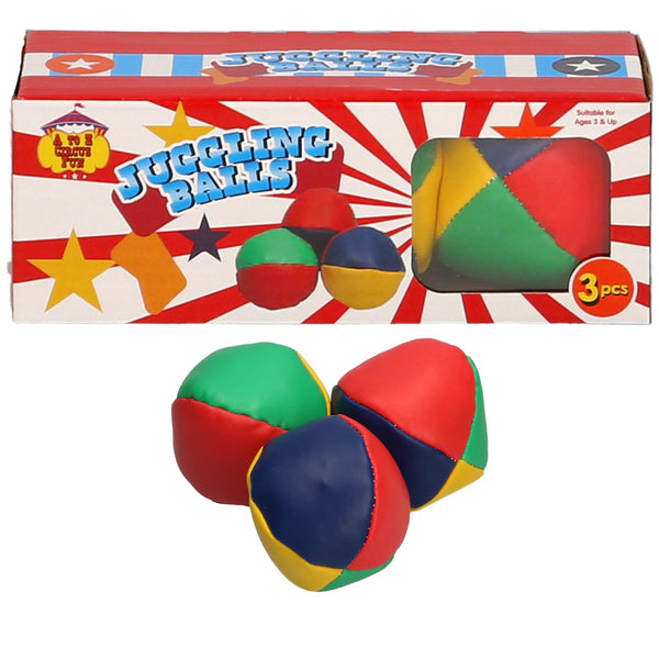 A2Z 4 Kids Girls Boys Juggling Balls 3 PCS Set Circus Clown Juggle Party Ball