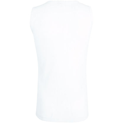 A2Z 4 Kids Kids Girls Ribbed Vest Top Designer's 100% Cotton White Fashion Tank Tops T Shirts New Age 2 3 4 5 6 7 8 9 10 11 12 13 Years