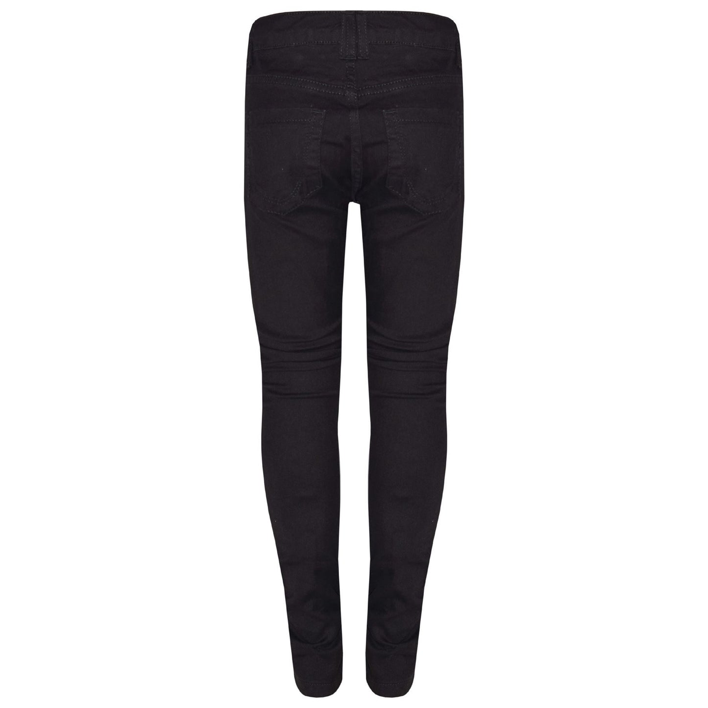 Kids Girls Stretchy Jeans Designer Ripped Drape Panel Denim Pant Trouser 5-13 Yr