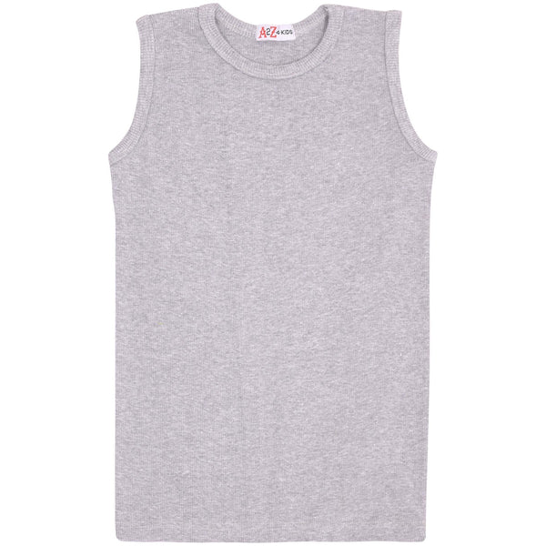 Kids Girls Boys Childrens Vest Top Tank Top Fitted 100% Rich Cotton 2-13 Years