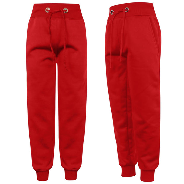 A2Z 4 Kids Plain Red Tracksuit Hoodie with Jogger Sweatpants Sports Activewear Set For Girls & Boys Age 5 6 7 8 9 10 11 12 13 Years