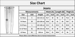 Kids Girls Stretchy Jeggings Black Denim Jeans Pants Leggings Trousers 2-13 Year