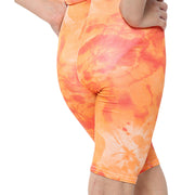Kids Girls Cycling Shorts Tie Dye Print Gym Summer Short Knee Length Half Pants