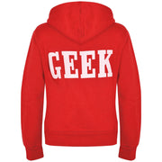 Kids Boys Girls Unisex Jackets Geek Print Fleece Zipper Hooded Hoodie Top Jacket