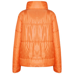 Girls Jacket Kids Wetlook Cropped Padded Quilted Puffer Bubble Jackets Coat 5-13