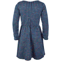 Kids Girls Skater Dress Long Sleeve Tweed Texture Flared Party Summer Dresses
