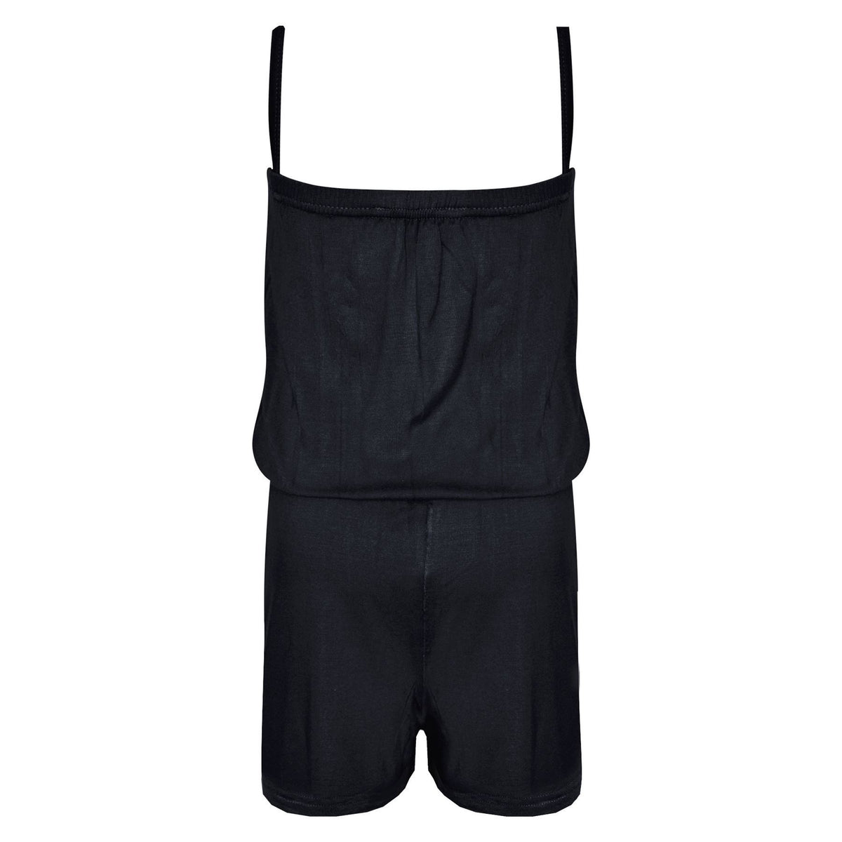 Girls Jumpsuit Kids Plain Color Trendy Playsuit All In One Jumpsuits 5-13 Years